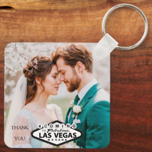 Porte-clés Las Vegas Wedding Favor Photo Merci