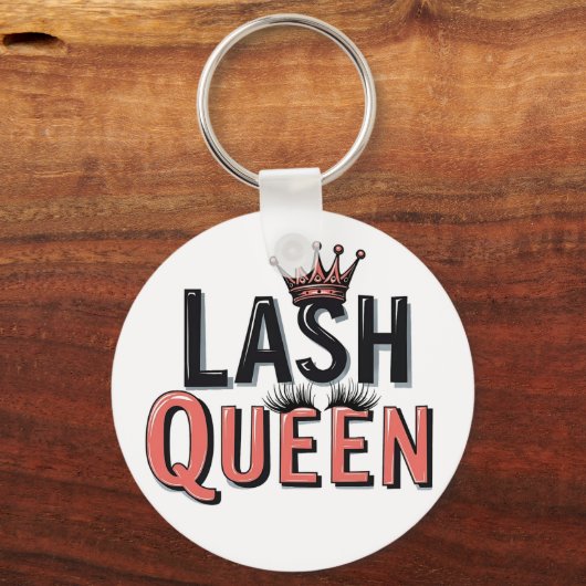 Porte-clés Lash Queen Funny Oye Lashes Se Comforment (Recto)
