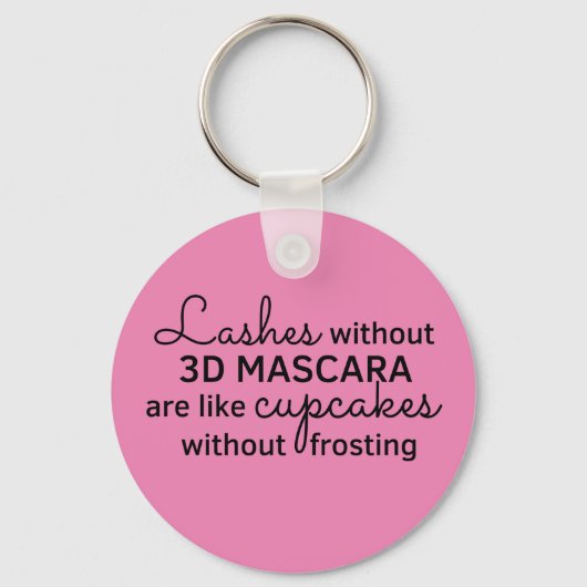 Porte-clés Lashes sans mascara - Younique (Recto)