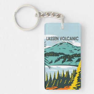 Porte-clés Lassen Volcanic National Park Californie Vintage