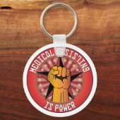 Porte-clés L'assistance Médicale est la puissance (Recto)