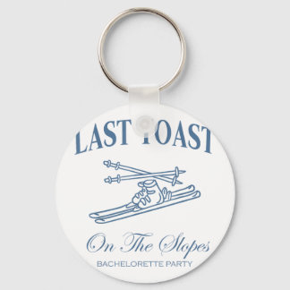 Porte-clés Last toast on the slopes bachelor skiing bridal