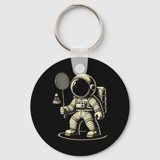 Porte-clés L'astronaute Badminton Player Navette 2 (Recto)