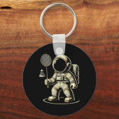 Porte-clés L'astronaute Badminton Player Navette 2 (Recto)