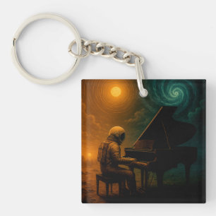 Porte-clés L'astronaute joue du piano dans la réalité de Spli