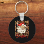 Porte-clés Latch Hook Yarn Crochet Coquette Merry Christmas L (Recto)