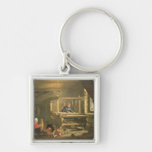Porte-clés L'atelier d'un tisserand, 1656 (huile sur la