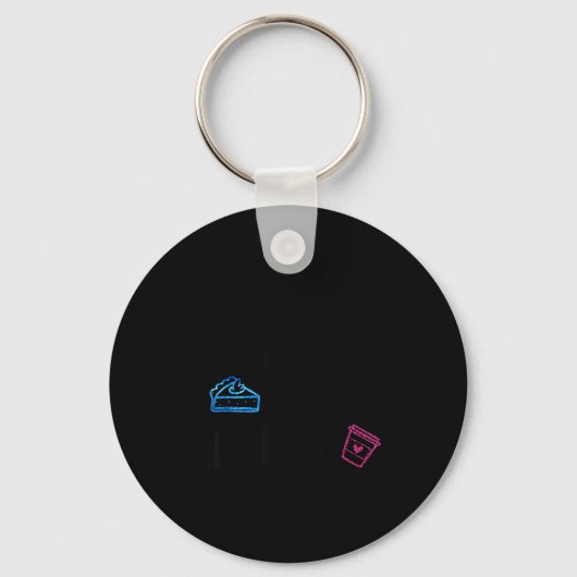 Porte-clés Lates I Thought You Said E And Lattes Funny Fitnes (Recto)