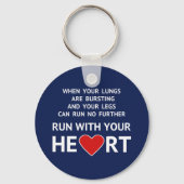 Porte-clés L'athlétisme motivationnel sport citation (Recto)