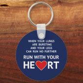 Porte-clés L'athlétisme motivationnel sport citation (Recto)