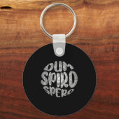 Porte-clés Latin Phrase Dum Spiro Spero Motivation Langue E (Recto)