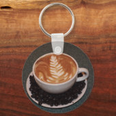 Porte-clés Latte Art and Coffee Beans (Recto)