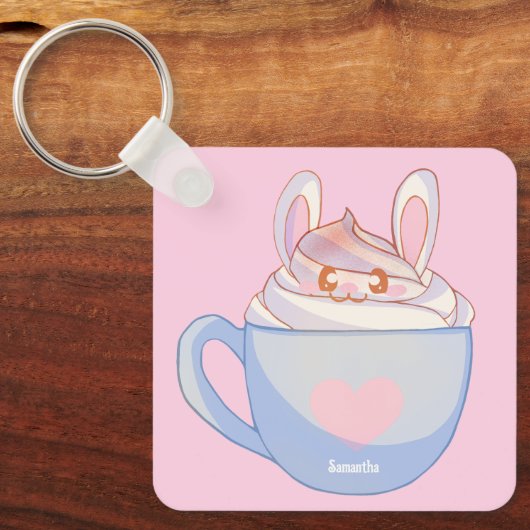 Porte-clés Latte de lapin avec cannelle (Recto)