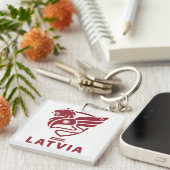 Porte-clés Latvia Baltic State Northern Europe (Devant Droit)