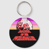 Porte-clés L'aube du Pickleballer Halloween Horreur Zombie (Recto)