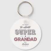 Porte-clés L'authentique super grand-père (Recto)