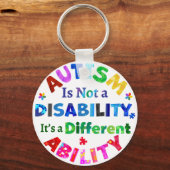 Porte-clés L'AUTISME n'est pas un handicap (Recto)