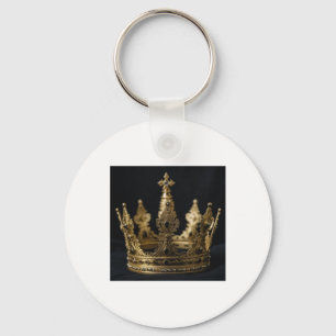 Porte-clés L'autocollant Couronne d'Or