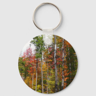 Porte-clés L'automne dans la forêt Photographie d'automne col