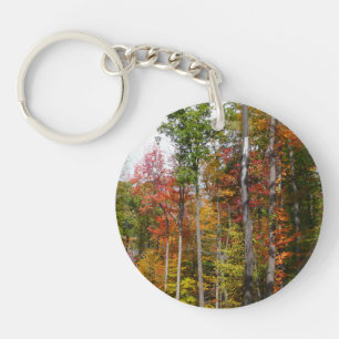 Porte-clés L'automne dans la forêt Photographie d'automne col