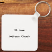 Porte-clés L'automne de l'église luthérienne Saint-Luc (Verso)