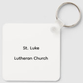 Porte-clés L'automne de l'église luthérienne Saint-Luc (Dos)