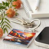 Porte-clés L'automne devient hiver (Devant Droit)