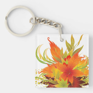 Porte-clés L'automne part Thanksgiving