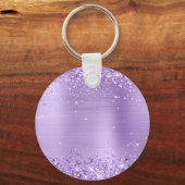 Porte-clés Lavande de glitterie Fhuile Fancy Monogramme (Verso)