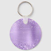 Porte-clés Lavande de glitterie Fhuile Fancy Monogramme (Verso)