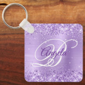 Porte-clés Lavande de glitterie Fhuile Fancy Monogramme (Recto)