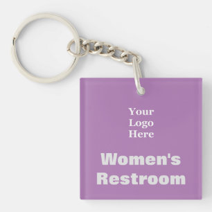 Porte-clés Lavande de toilettes pour femmes votre logo ici