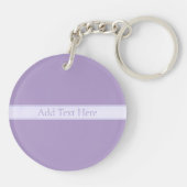 Porte-clés Lavande Lumière Personnalisable Purple (Dos)