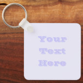 Porte-clés Lavande Rose Doux Pale Blanc Pastel Couleur Solide (Recto)