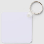 Porte-clés Lavande Rose Doux Pale Blanc Pastel Couleur Solide (Dos)