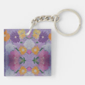 Porte-clés Lavendar Lovie Floral Acrylique Porte - clé (Dos)