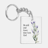 Porte-clés Lavender Bible Verse Christian Mariage Invité Favo (Devant gauche)