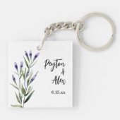 Porte-clés Lavender Bible Verse Christian Mariage Invité Favo (Dos)