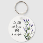 Porte-clés Lavender Bible Verse Christian Mariage Invité Favo (Recto)