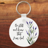 Porte-clés Lavender Bible Verse Christian Mariage Invité Favo (Recto)