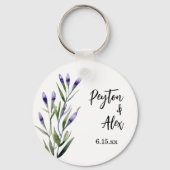 Porte-clés Lavender Bible Verse Christian Mariage Invité Favo (Verso)