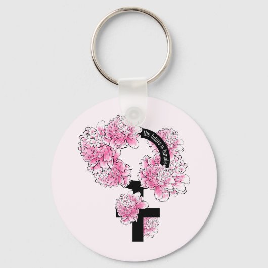 Porte-clés L'avenir est féminin (Recto)