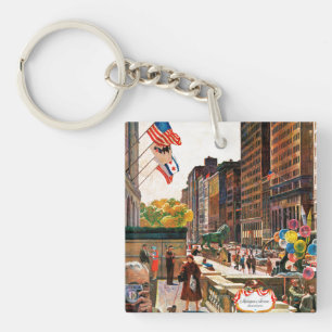 Porte-clés L'avenue du Michigan, Chicago par John hésitent