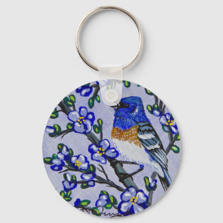 Porte-clés Lazuli Bunting
