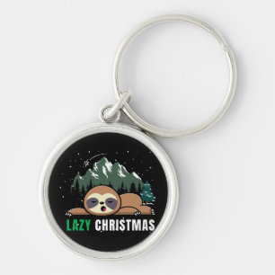 Porte-clés Lazy Christmas Sloth Funny