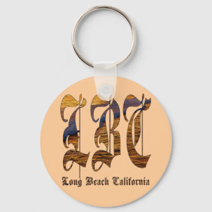 Porte-clés lbc, long beach, californie, surf, plage, océan, s