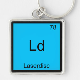 Porte-clés Ld - Laserdisc T-Shirt Symbole d'Élément de Chimie