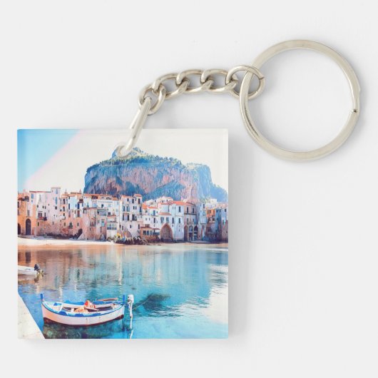 Porte-clés ldp CEFALÙ - Sicile - plage - panorama (Dos)