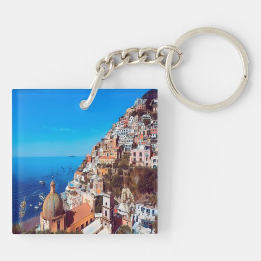 Porte-clés ldp POSITANO - Côte d'Amalfi - Panorama (Dos)