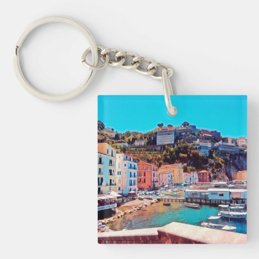 Porte-clés ldp SORRENTO - panorama - plage - (Devant)